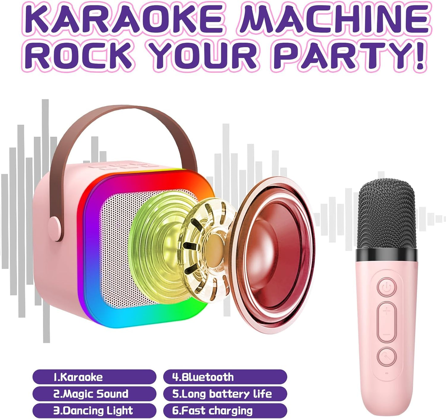 Mini Karaoke Machine for Kids