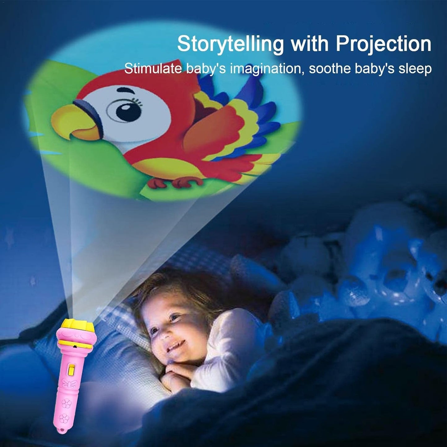 Kids Flashlights Projector, Cartoon Projection Flashlights.