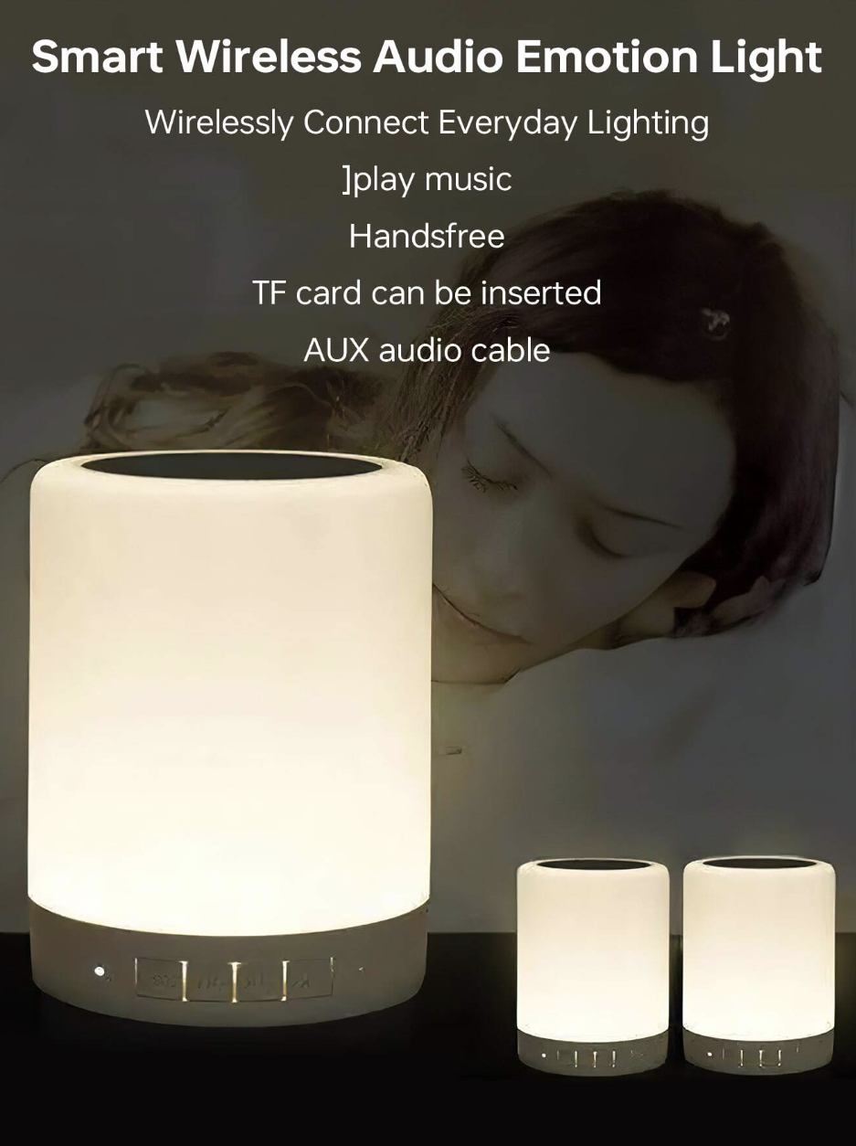 LED Touch Lamp Bluetooth Speaker, Wireless Speaker Light.