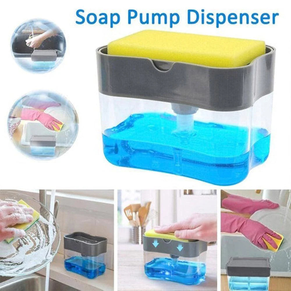 Soap Pump Dispenser And Sponge