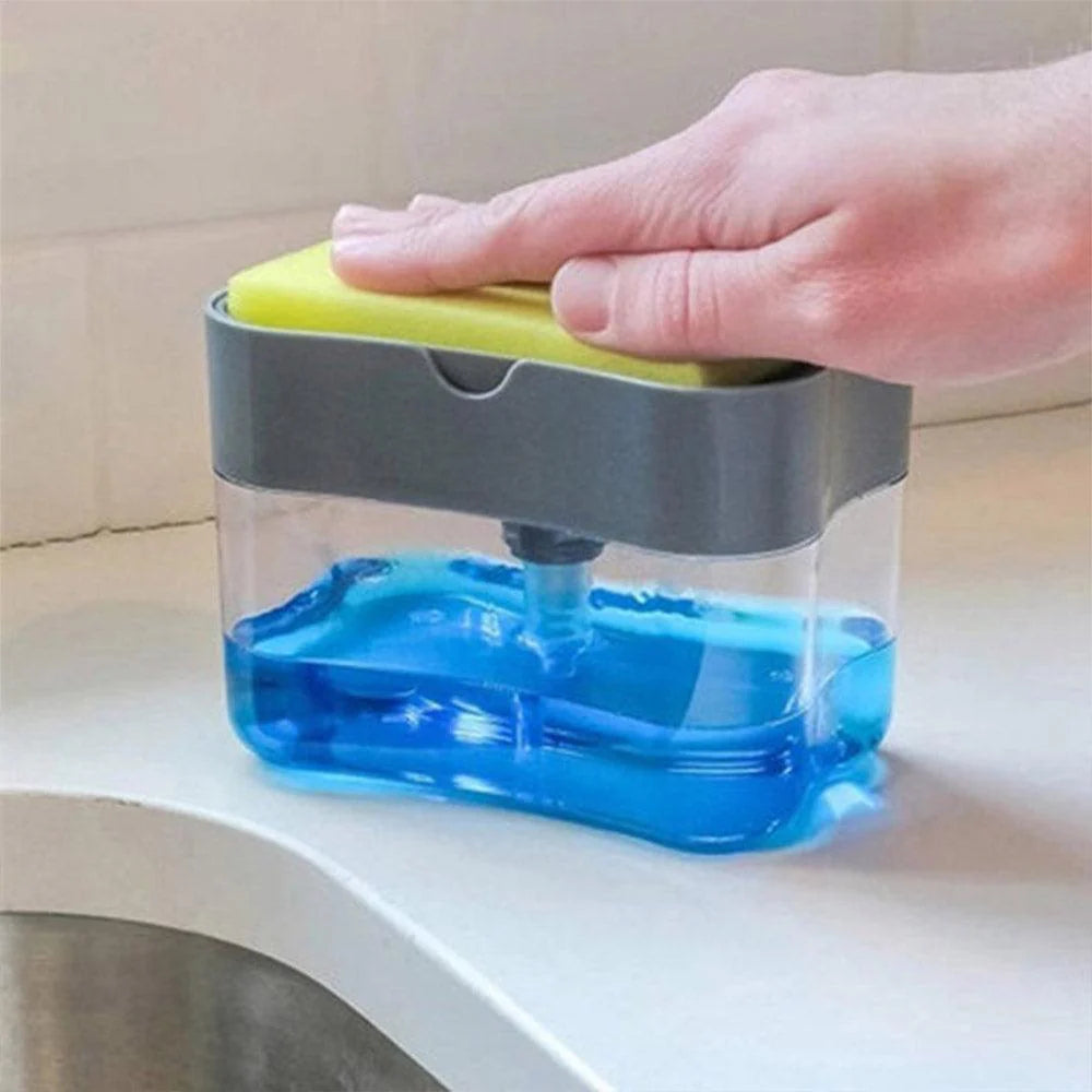 Soap Pump Dispenser And Sponge