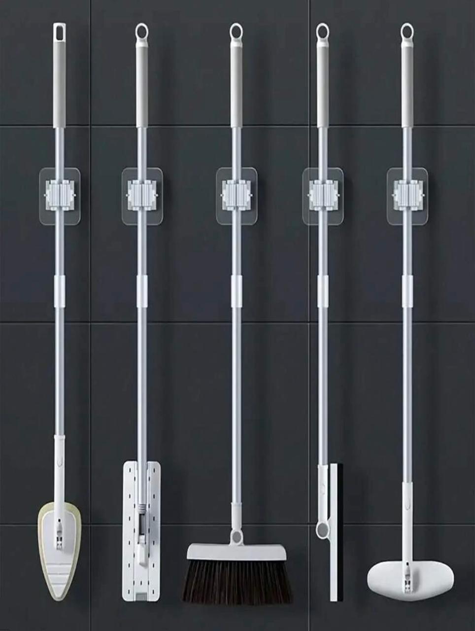 Mop Holder, Wall mounted Mop and Broom Storage Clip