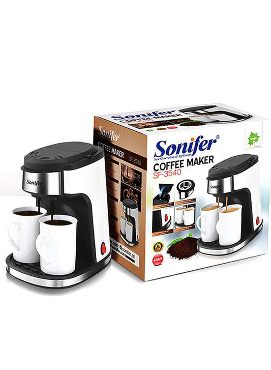 Double Drip Coffee Maker With 2 Cups - Sonifer.