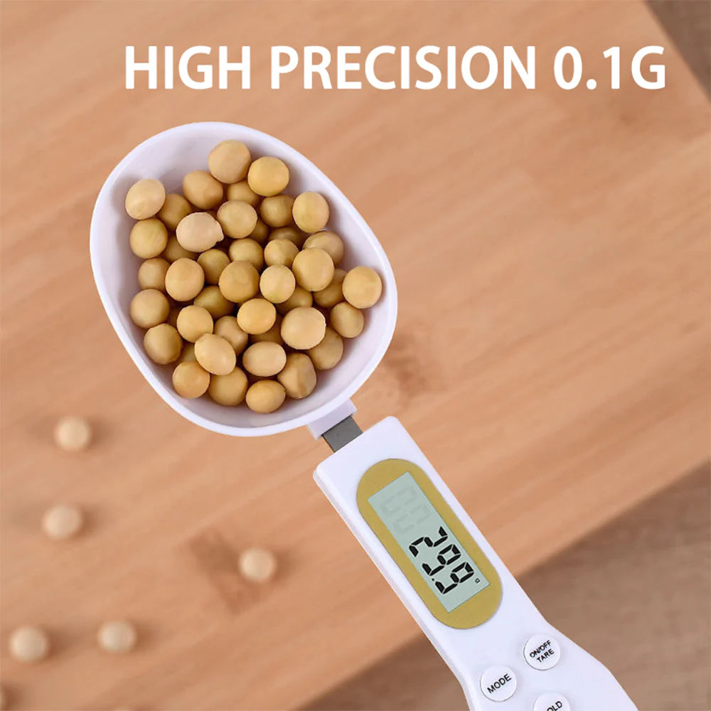 Electronic Kitchen Scale LCD Digital Measuring Food Spoon.